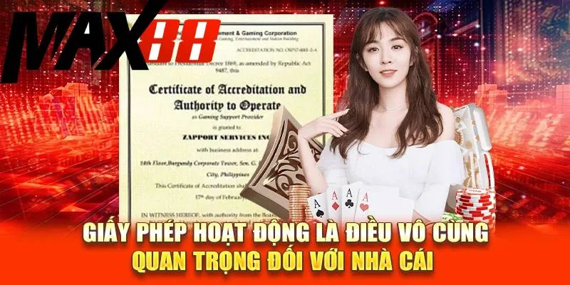 Giấy phép hoạt động MAX88 thể hiện tính pháp lý cao của nhà cái Giấy phép hoạt động MAX88 thể hiện tính pháp lý cao của nhà cái